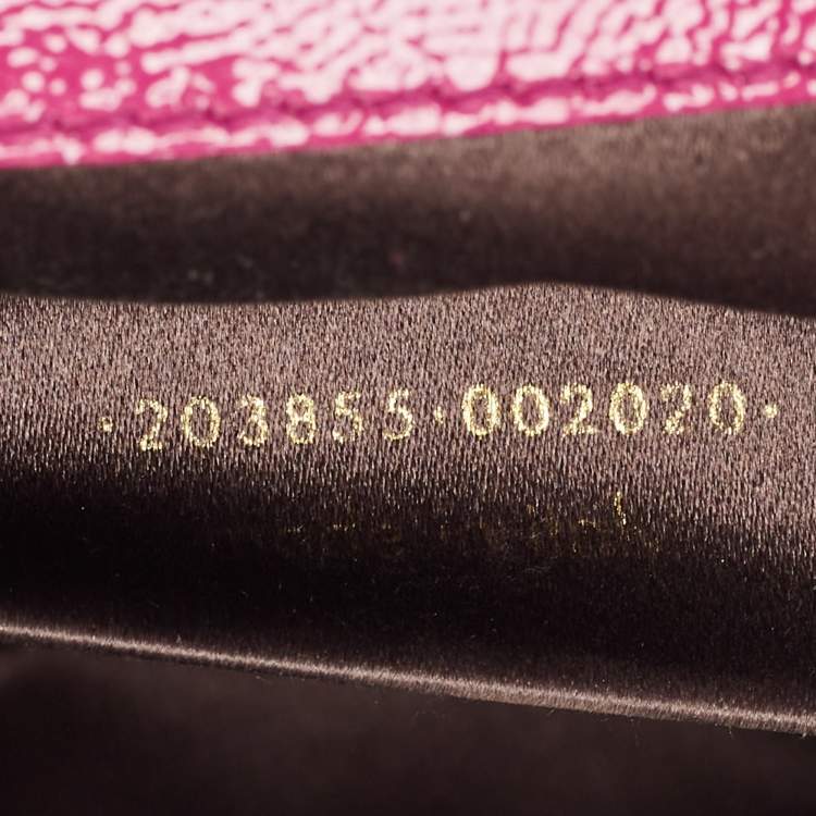 Pre Owned Yves Saint Laurent Magenta Patent Leather Belle De Jour Flap Clutch
