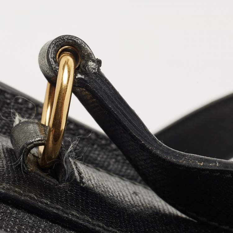 Pre Owned Yves Saint Laurent Black Leather Large Chyc Flap Shoulder Bag