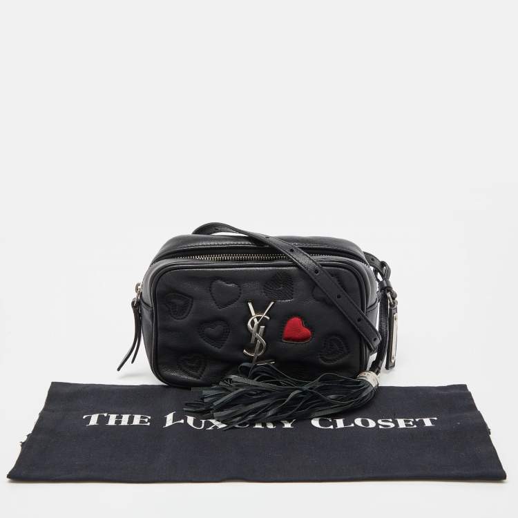 Pre Owned Saint Laurent Black Leather Loulou Belt Bag