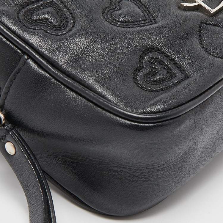 Pre Owned Saint Laurent Black Leather Loulou Belt Bag