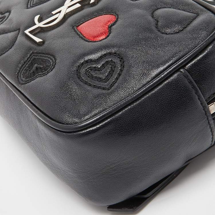 Pre Owned Saint Laurent Black Leather Loulou Belt Bag