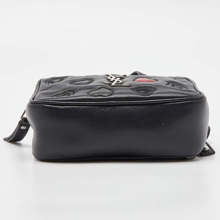 Pre Owned Saint Laurent Black Leather Loulou Belt Bag