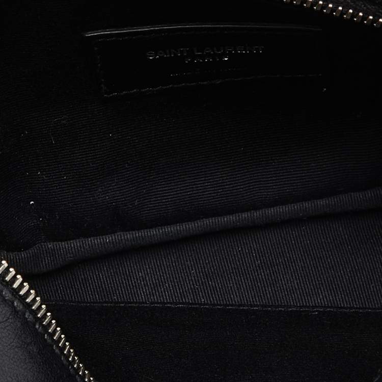 Pre Owned Saint Laurent Black Leather Loulou Belt Bag