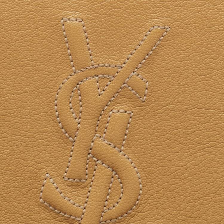 Pre Owned Yves Saint Laurent Beige Leather Belle De Jour Clutch