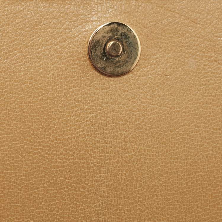 Pre Owned Yves Saint Laurent Beige Leather Belle De Jour Clutch