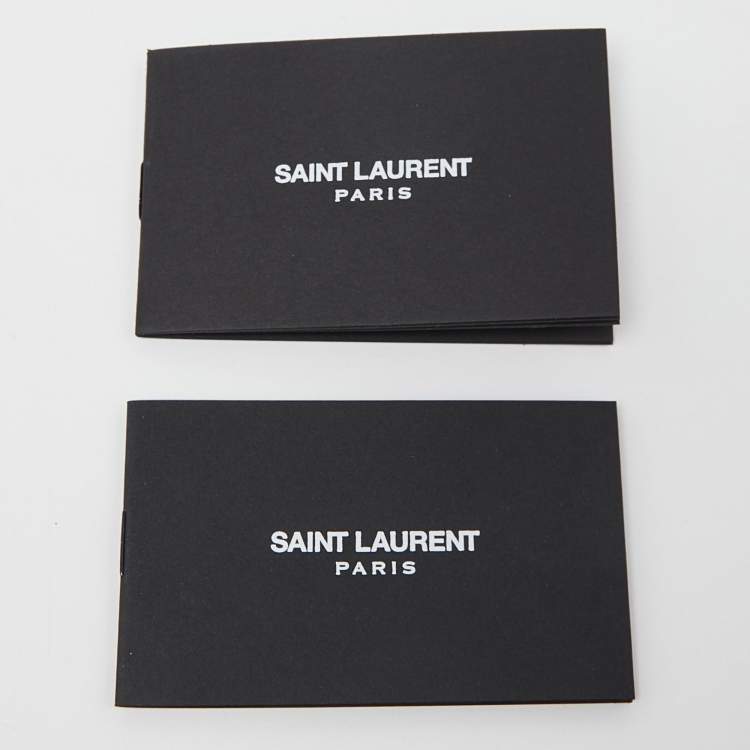 Pre Owned Saint Laurent Beige/Black Wicker and Leather Bucket Bag