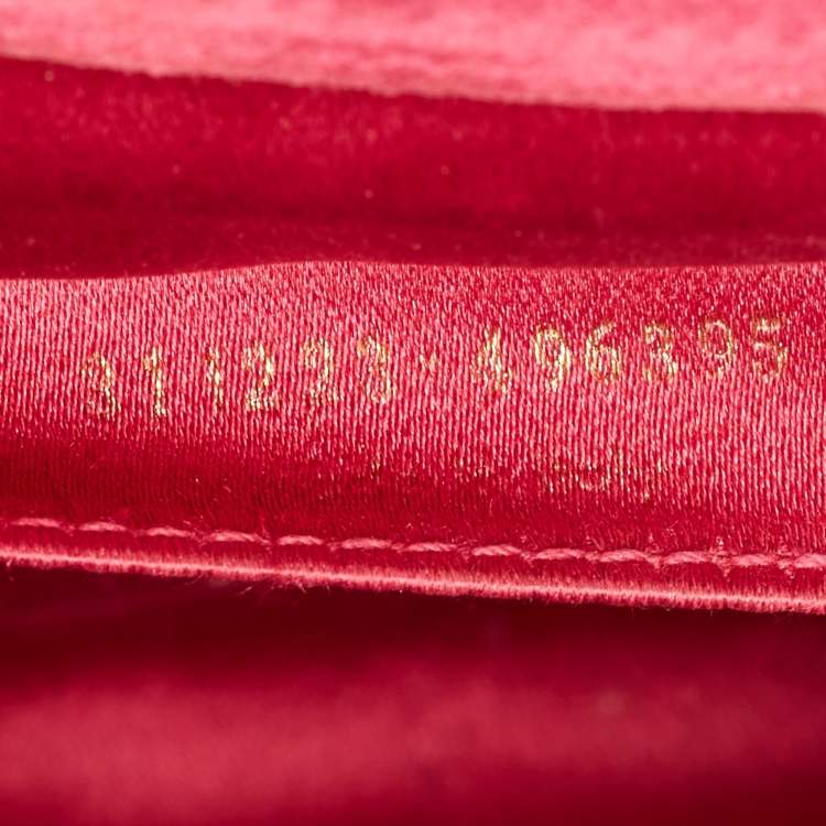Pre Owned Yves Saint Laurent Red Patent Leather Belle De Jour Clutch