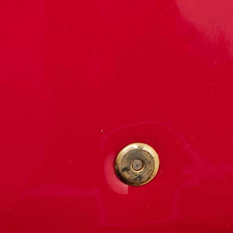 Pre Owned Yves Saint Laurent Red Patent Leather Belle De Jour Clutch