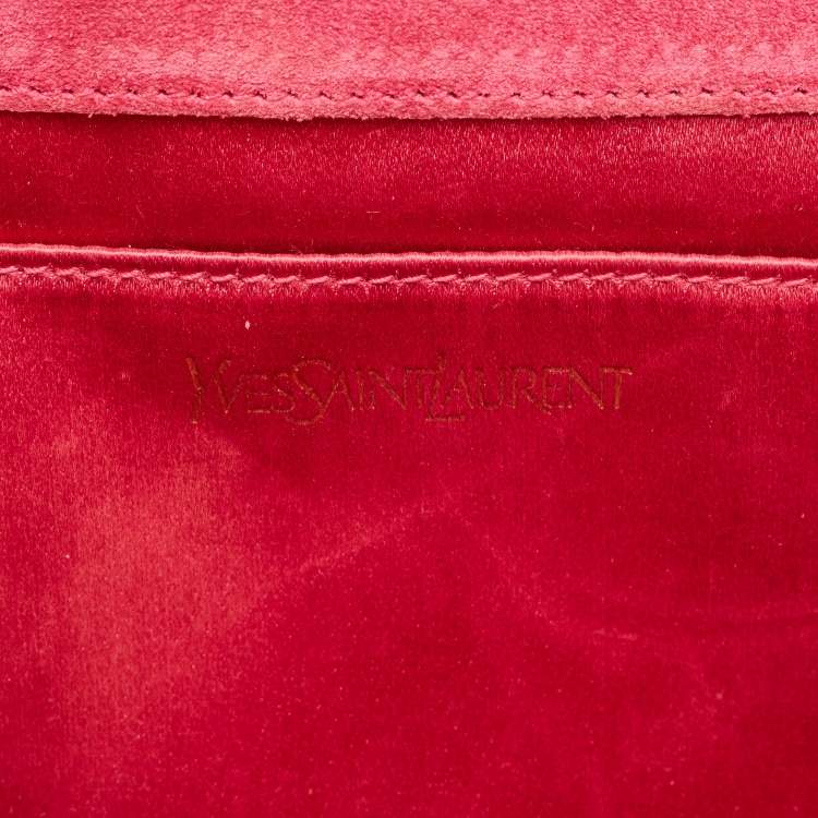 Pre Owned Yves Saint Laurent Red Patent Leather Belle De Jour Clutch