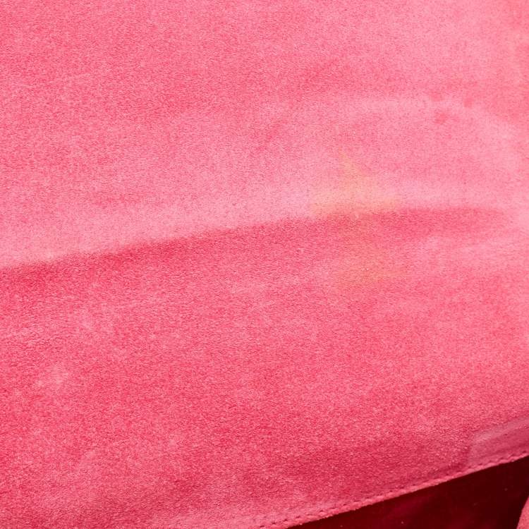 Pre Owned Yves Saint Laurent Red Patent Leather Belle De Jour Clutch