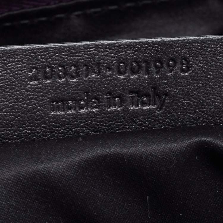 Pre Owned Yves Saint Laurent Purple Leather Easy Y Satchel