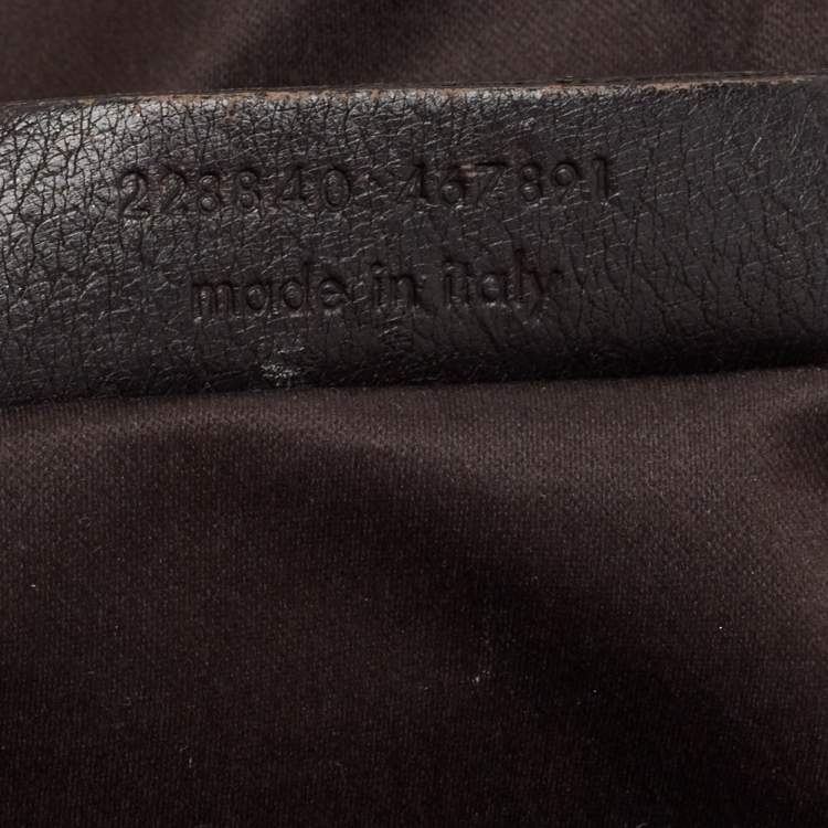 Pre Owned Yves Saint Laurent Brown Leather Roady Hobo