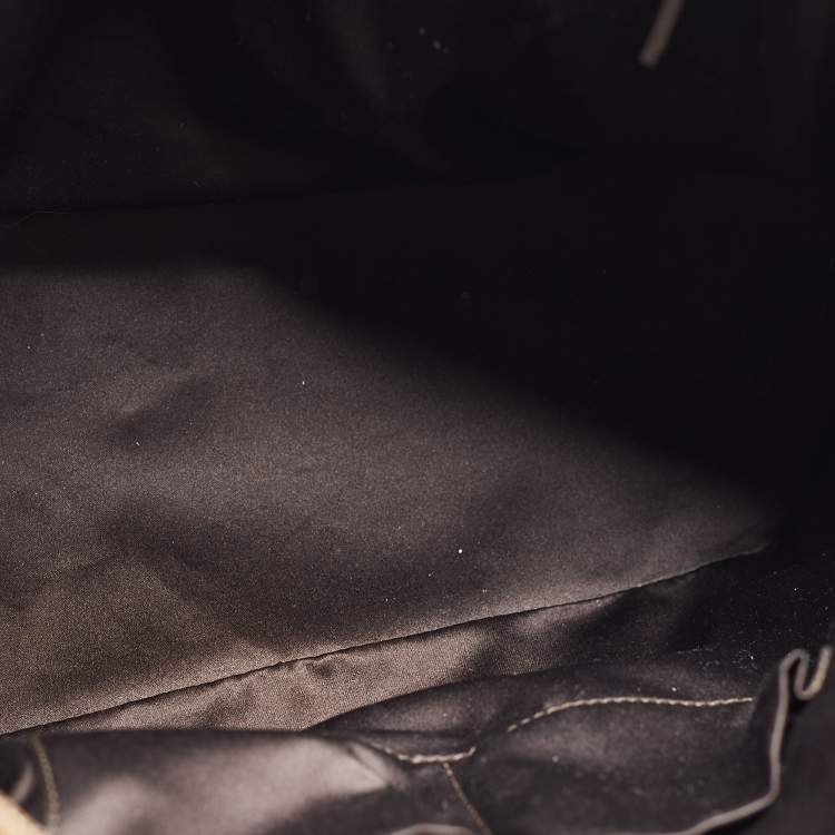 Pre Owned Yves Saint Laurent Brown Leather Oversized Muse Bag