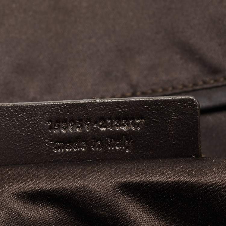 Pre Owned Yves Saint Laurent Brown Leather Oversized Muse Bag