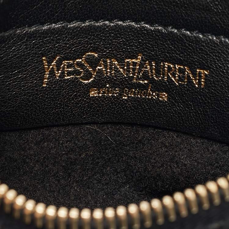 Pre Owned Yves Saint Laurent Choco Brown Leather Overseas Bucket Bag