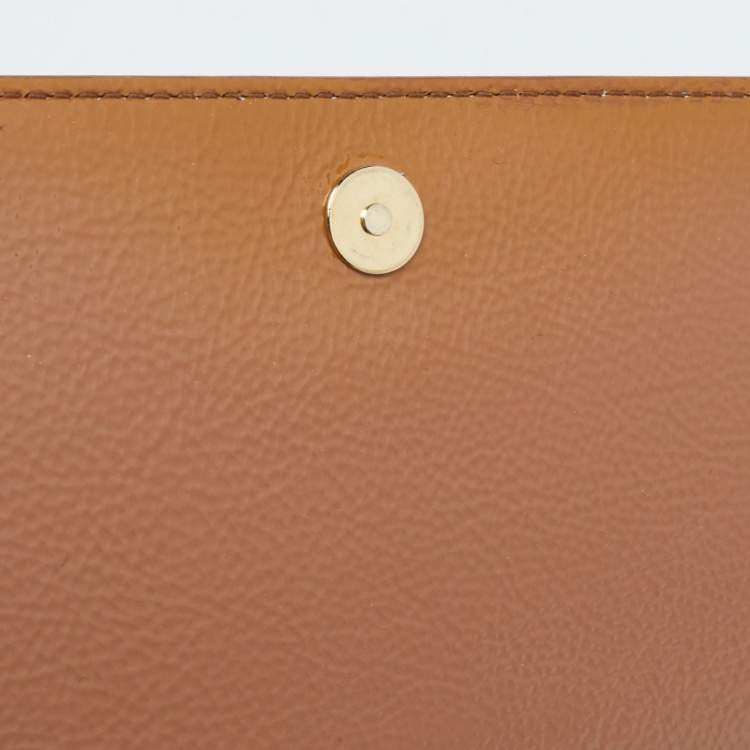 Pre Owned Yves Saint Laurent Beige Patent Leather Belle De Jour Flap Clutch