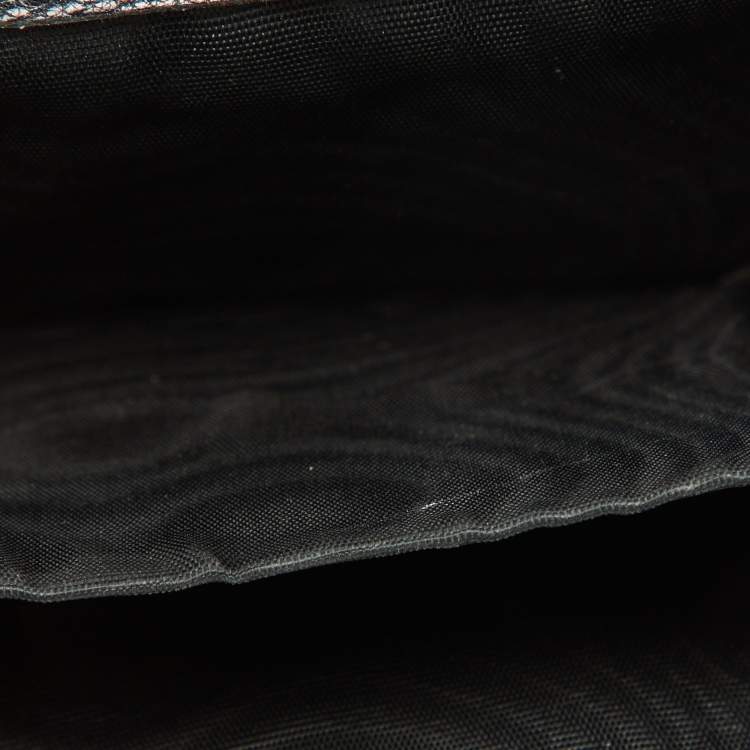 Pre Owned Yves Saint Laurent Black Leather Card Case