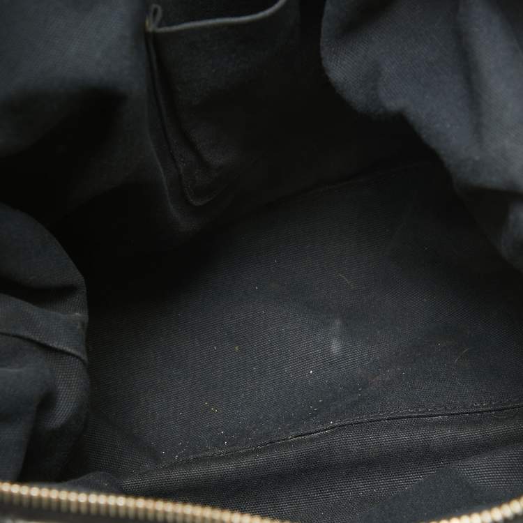 Pre Owned Yves Saint Laurent Black Leather Easy Y Boston Bag