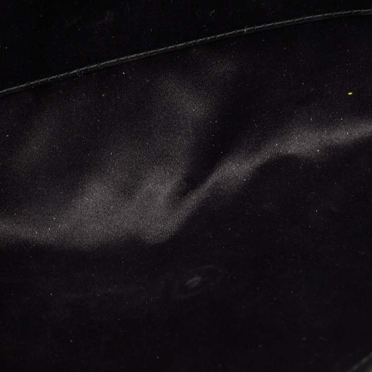 Pre Owned Yves Saint Laurent Black Leather Y-Ligne Clutch