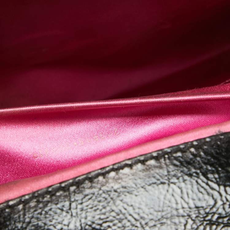 Pre Owned Yves Saint Laurent Black Patent Leather Belle De Jour Flap Clutch