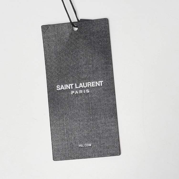 Pre Owned Saint Laurent Black Quilted Leather Envelope Pouch