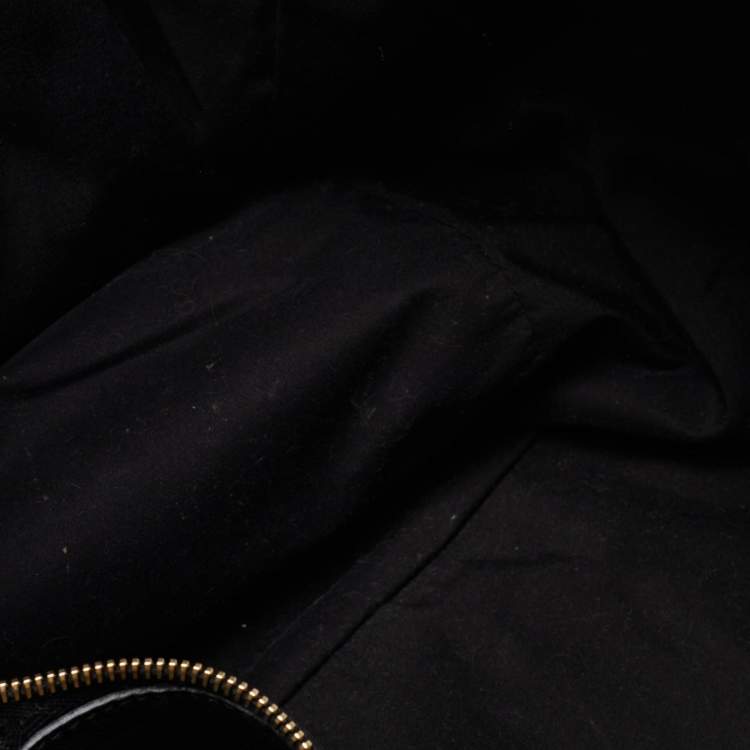 Pre Owned Yves Saint Laurent Black Patent Leather Large Downtown Tote