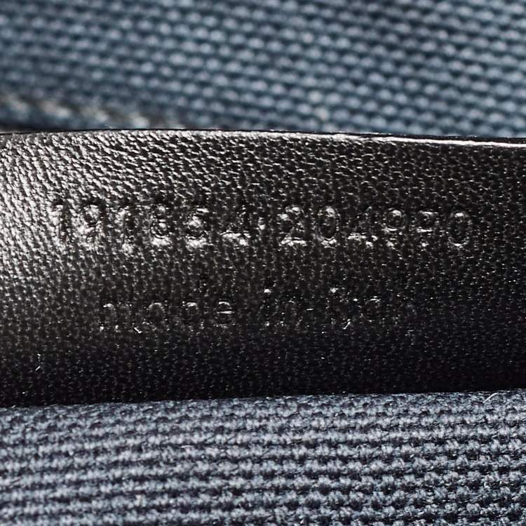 Pre Owned Yves Saint Laurent Black Croc Embossed Patent Leather Sac Palma Tote