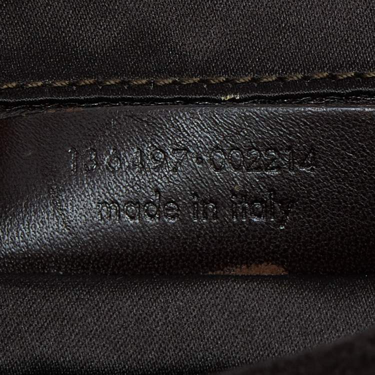 Pre Owned Yves Saint Laurent Dark Brown Suede, Leather and Mink Fur Studded Flap Hobo