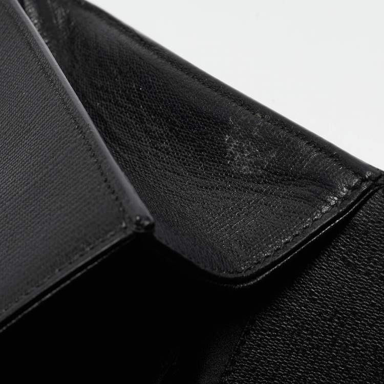 Pre Owned Yves Saint Laurent Black Leather Large Chyc Clutch