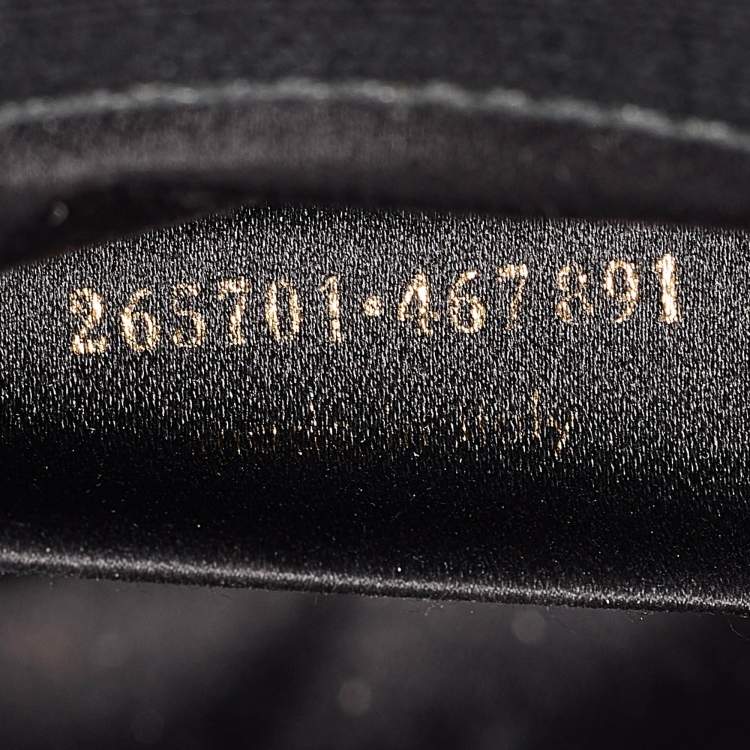 Pre Owned Yves Saint Laurent Black Leather Large Chyc Clutch