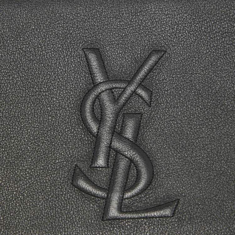 Pre Owned Yves Saint Laurent Black Leather Belle De Jour Flap Clutch