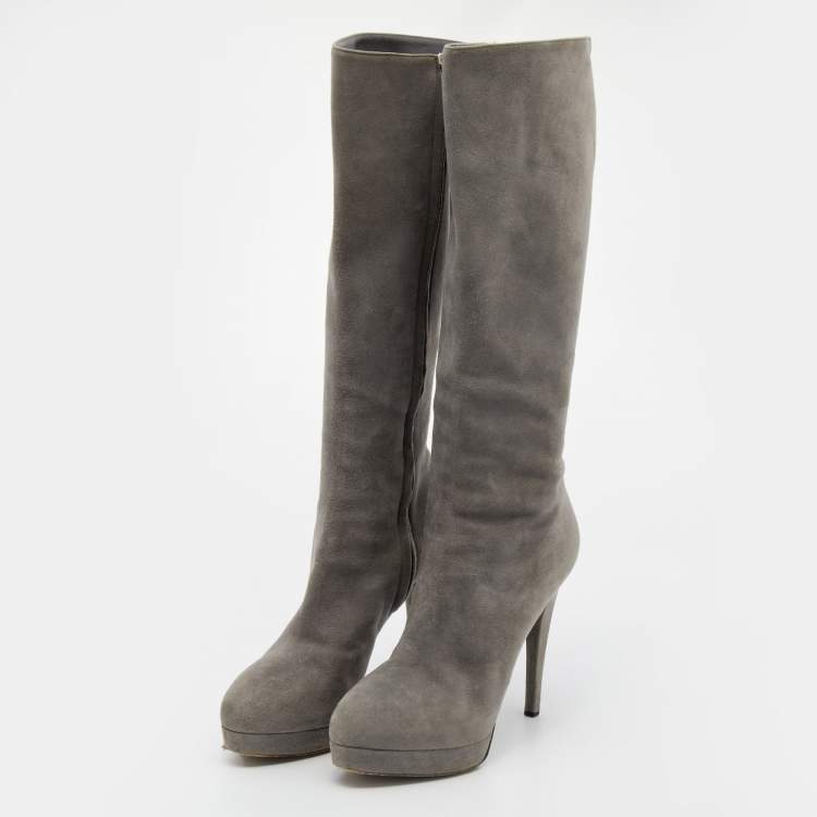 Yves saint laurent knee hotsell high boots