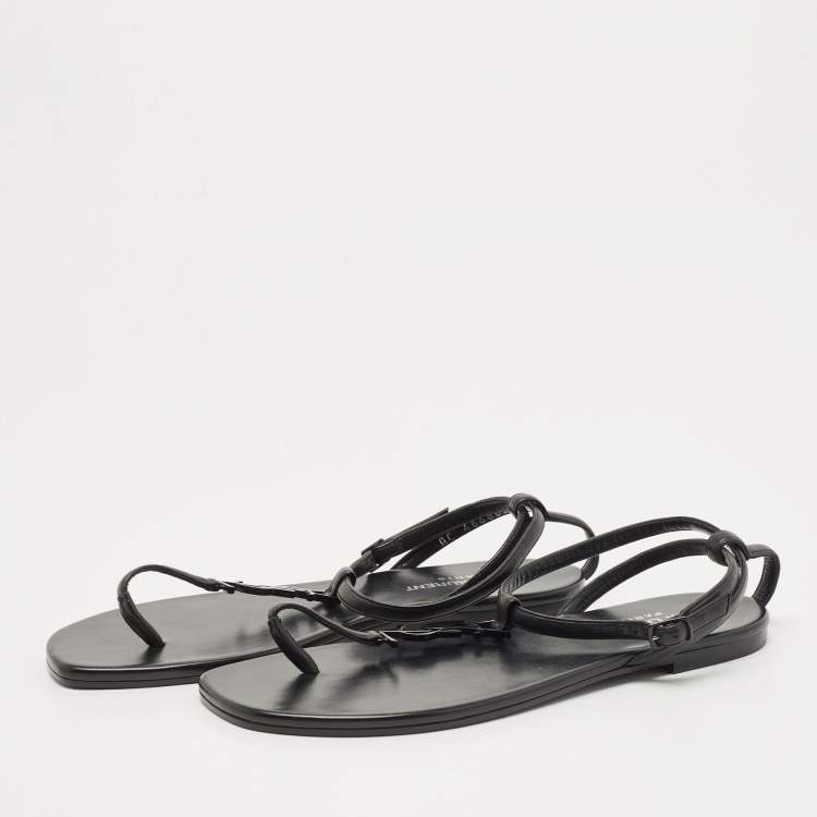 Yves saint laurent sandals flat hot sale