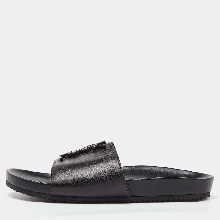 Saint laurent shop joan leather slides