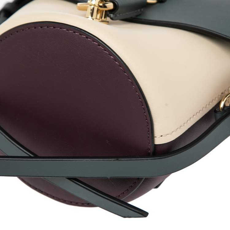 مملوكة مسبقًا Zac Posen Tricolor Leather Belay Oil Slick Crossbody Bag