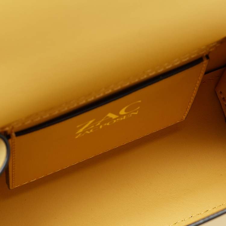 مملوكة مسبقًا Zac Posen Light Yellow Leather Mini Eartha Belt Bag