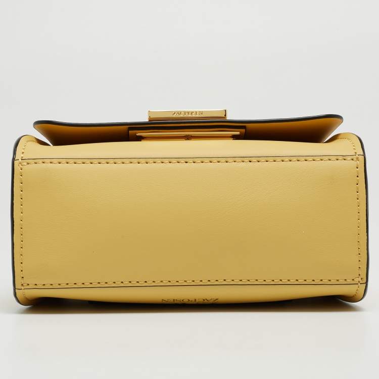 مملوكة مسبقًا Zac Posen Light Yellow Leather Mini Eartha Belt Bag