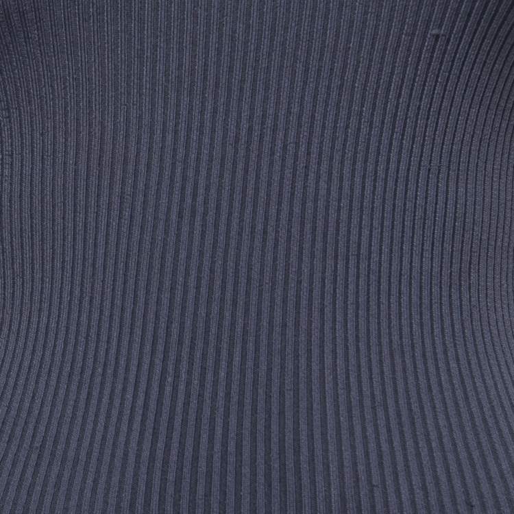 Pre Owned Zac Posen Slate Blue Knit Sleeveless Maxi Dress XS
