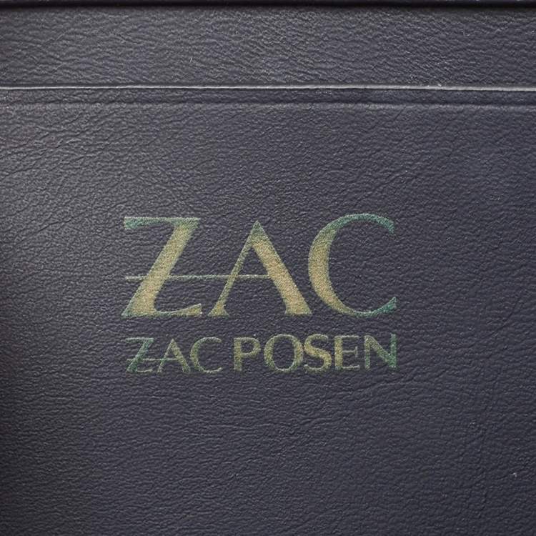 مملوكة مسبقًا Zac Posen Navy Blue Leather Mini Eartha Iconic Top Handle Bag