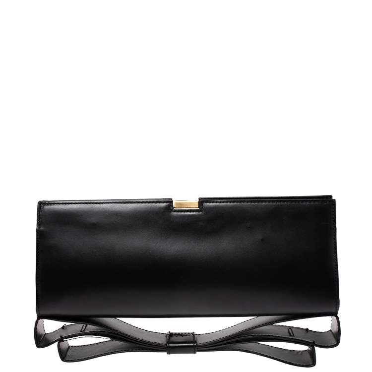 مملوكة مسبقًا Zac Posen Black  Mila Frame Clutch