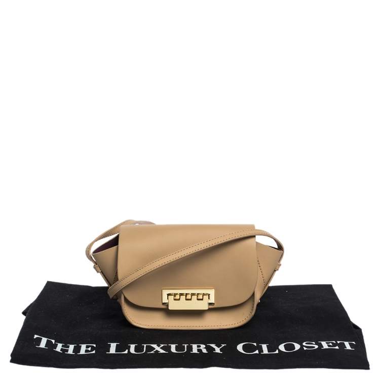 مملوكة مسبقًا Zac Posen Beige Leather Eartha Saddle Shoulder Bag
