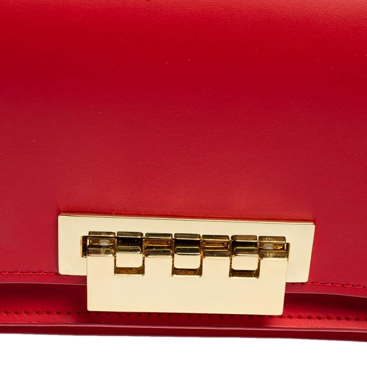 مملوكة مسبقًا Zac Posen Red Leather Eartha Chic Top Handle Bag