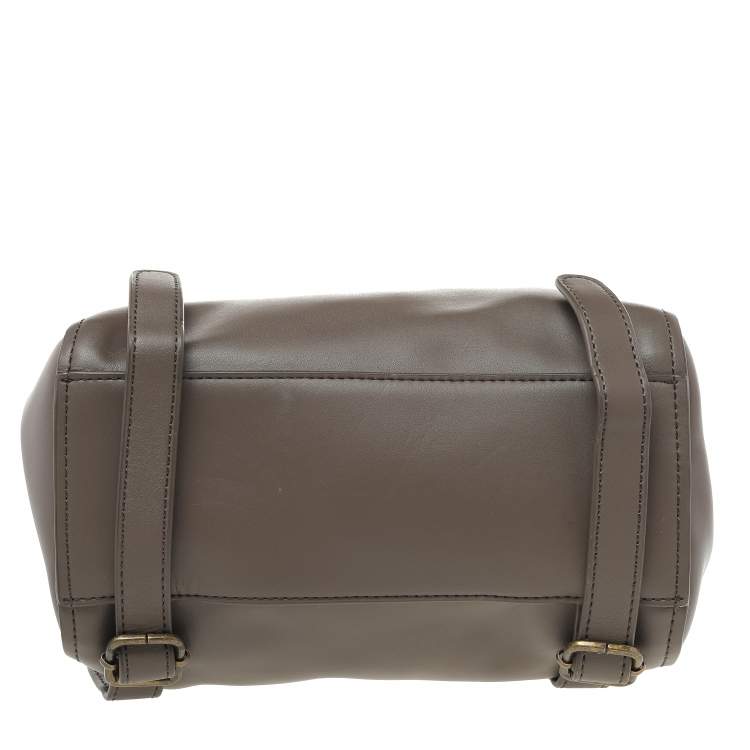 Pre Owned Zac Posen Grey Leather Eartha Backpack