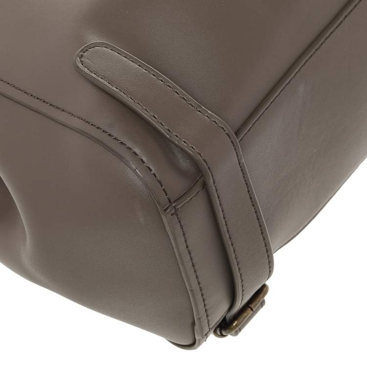 Pre Owned Zac Posen Grey Leather Eartha Backpack