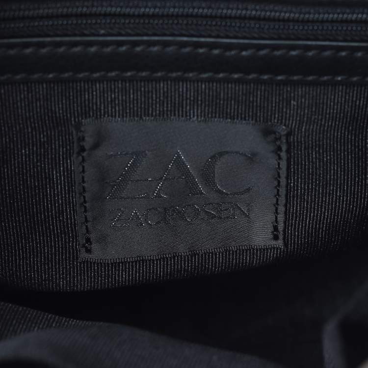 Pre Owned Zac Posen Grey Leather Eartha Backpack