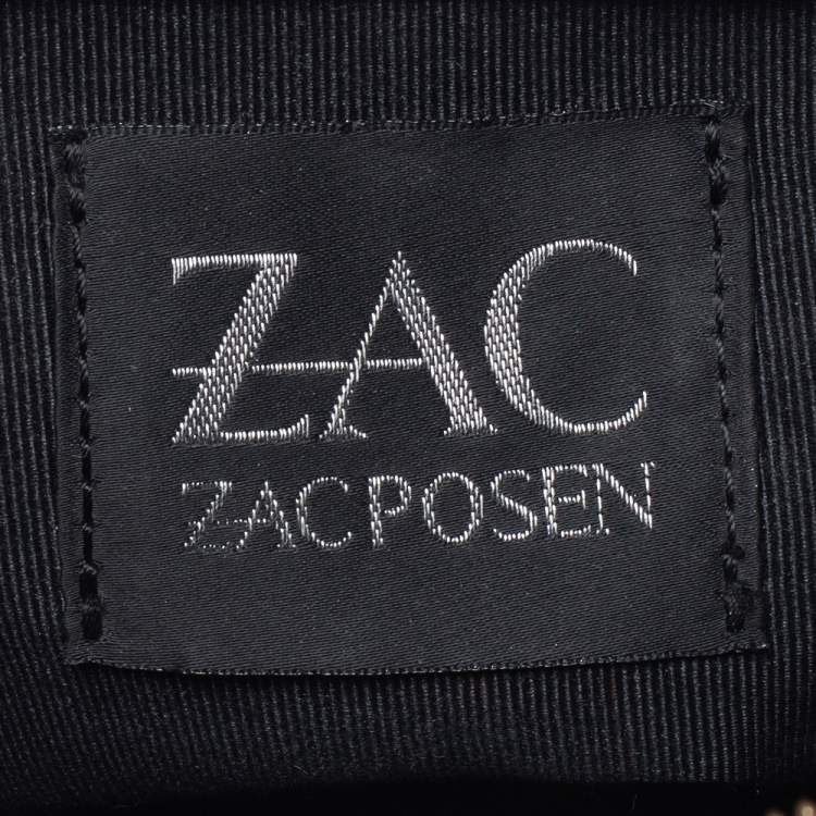 Pre Owned Zac Posen Black Leather Eartha Double Handle Satchel