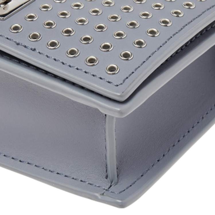 مملوكة مسبقًا Zac Posen Grey Leather Flap Shoulder Bag