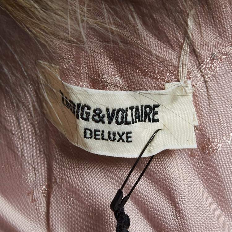Pre Owned Zadig & Voltaire Deluxe Multicolor Dyed Fox Fur Fee Vest M