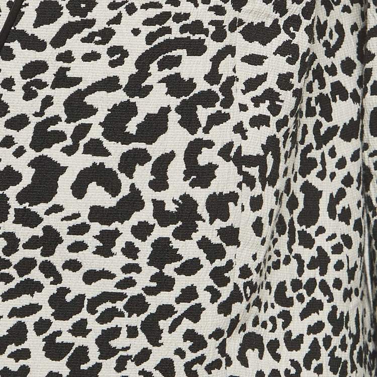 Pre Owned Zadig & Voltaire Deluxe Leopard Jacquard Vegam Blazer M