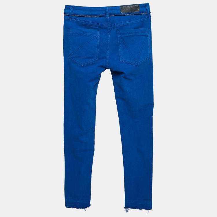 Pre Owned Zadig & Voltaire Blue Denim Eva Cher Jeans S Waist 26.5"